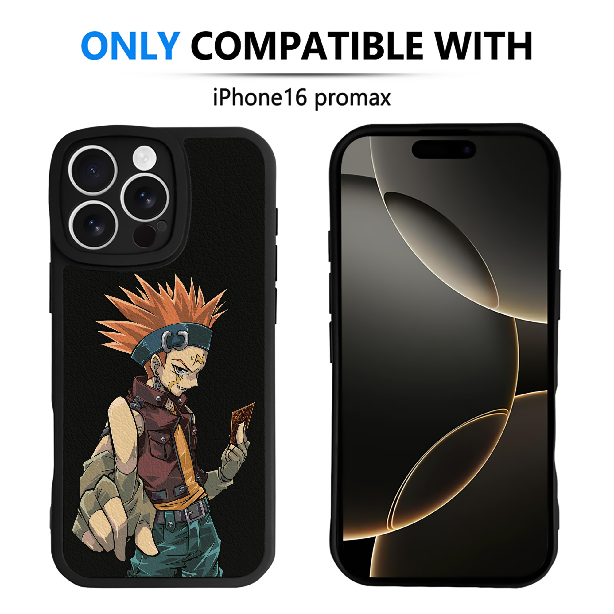 遊☆戯☆王 Yu-Gi-Oh! 【iPhone 16シリーズ対応】シリコンスマホケース（レザー調） 材質：シリコン
